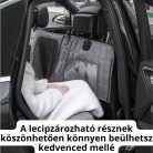 Hátsó Ülésvédő Huzat Kutyáknak Autóba - Szürke - 147-137 cm