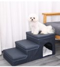 Összehajtható Kutyalépcső Tároló Dobozokkal