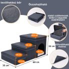 Összehajtható Kutyalépcső Tároló Dobozokkal