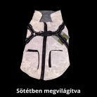 Fényvisszaverős Terepmintás Kutyakabát - S, Kék