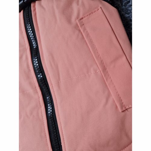 Bélelt Kutyakabát Hámmal - 2XL, Rózsaszín