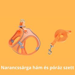 Hám & Póráz Szett - Narancssárga, S