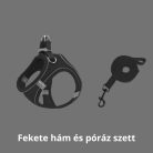 Hám & Póráz Szett - Fekete, XS