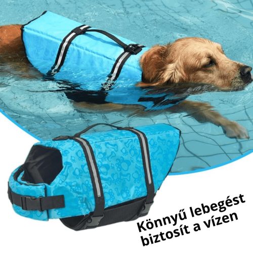 Mentőmellény Kutyáknak - M, Kék