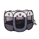 Hordozható Kutya kennel - Szürke, M (91x91x58cm)