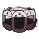 Hordozható Kutya kennel - Barna, S (74x74x43cm)