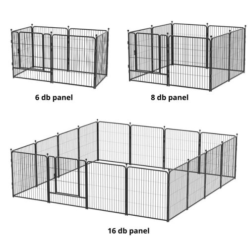 Kutyakennel Kültérre - 8 panelből - 70x80 cm