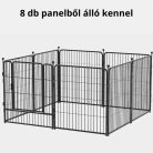 Kutyakennel Kültérre - 8 panelből - 70x80 cm