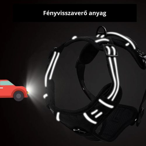 No Pull Húzásgátló Kutyahám - L, Kék - Narancssárga