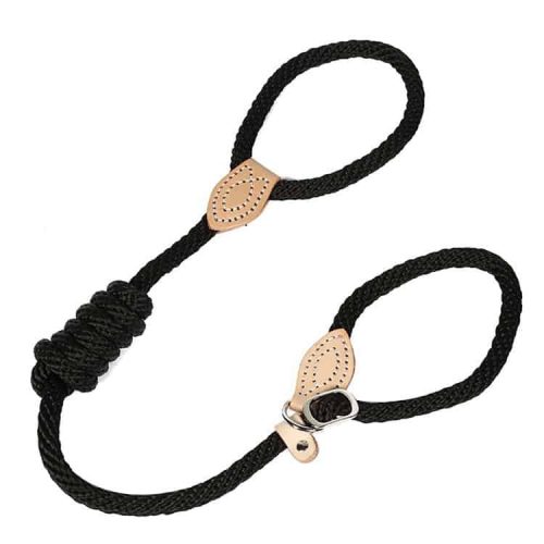 Retriever póráz - 130cm-150cm - különböző vastagság - Fekete, 150*0.8 cm