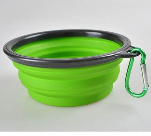 Összecsukható Kutyatál Utazáshoz - 0.5 liter - Sárga
